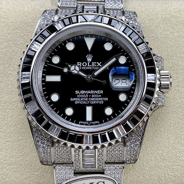 【AMG工場】ロレックスコピー サブマリーナ 116659SABR 全面ダイヤ ルミナス 最高精密